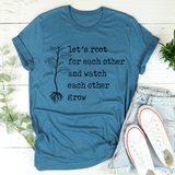 Let's Root For Each Other Tee Heather Deep Teal / S Peachy Sunday T-Shirt