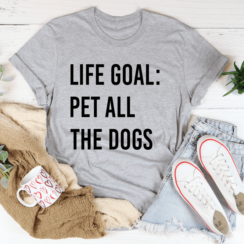 Life Goal Pet All The Dogs Tee Athletic Heather / S Peachy Sunday T-Shirt