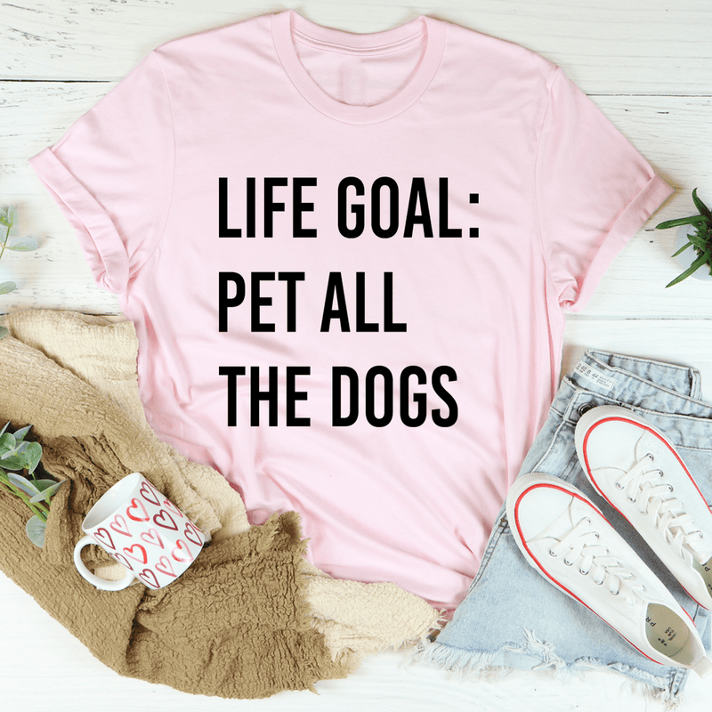 Life Goal Pet All The Dogs Tee Pink / S Peachy Sunday T-Shirt