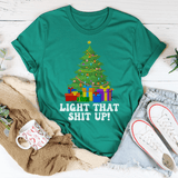 Light That Up Christmas Tree Tee Kelly / S Peachy Sunday T-Shirt