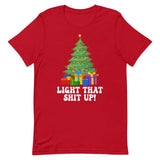 Light That Up Christmas Tree Tee Red / S Peachy Sunday T-Shirt