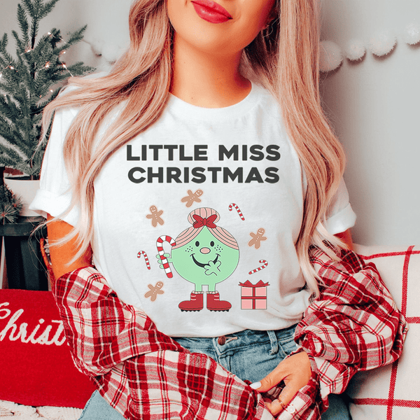 Little Miss Christmas Tee Peachy Sunday T-Shirt