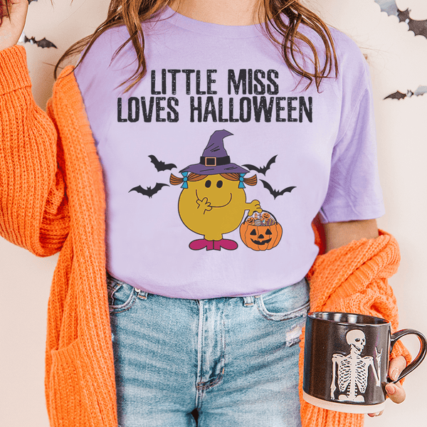 Little Miss Loves Halloween Tee Lilac / S Peachy Sunday T-Shirt