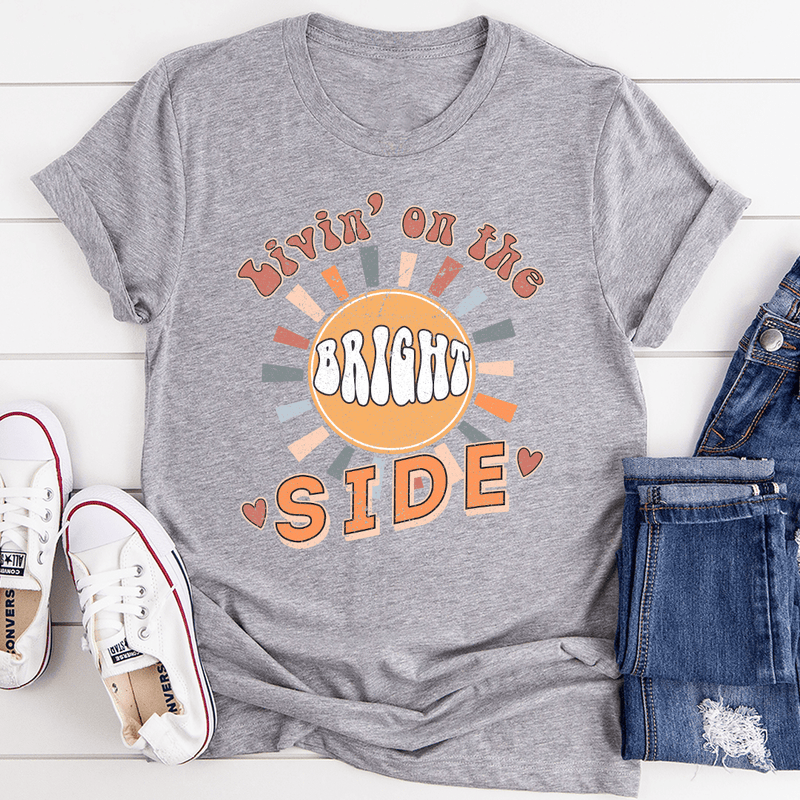 Livin' On The Bright Side Tee Athletic Heather / S Peachy Sunday T-Shirt