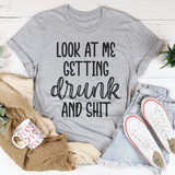 Look At Me Getting Drunk Tee Athletic Heather / S Peachy Sunday T-Shirt