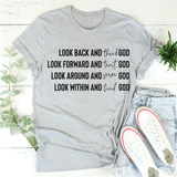 Look Back And Thank God Tee Athletic Heather / S Peachy Sunday T-Shirt