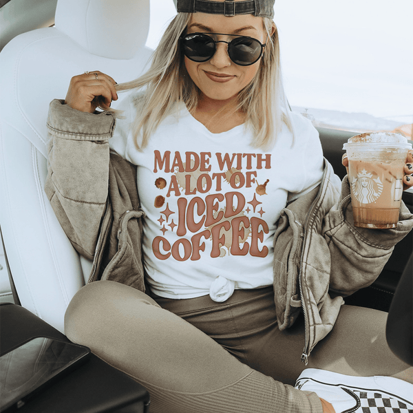 Made With A Lot Of Iced Coffee Tee Ash / S Peachy Sunday T-Shirt