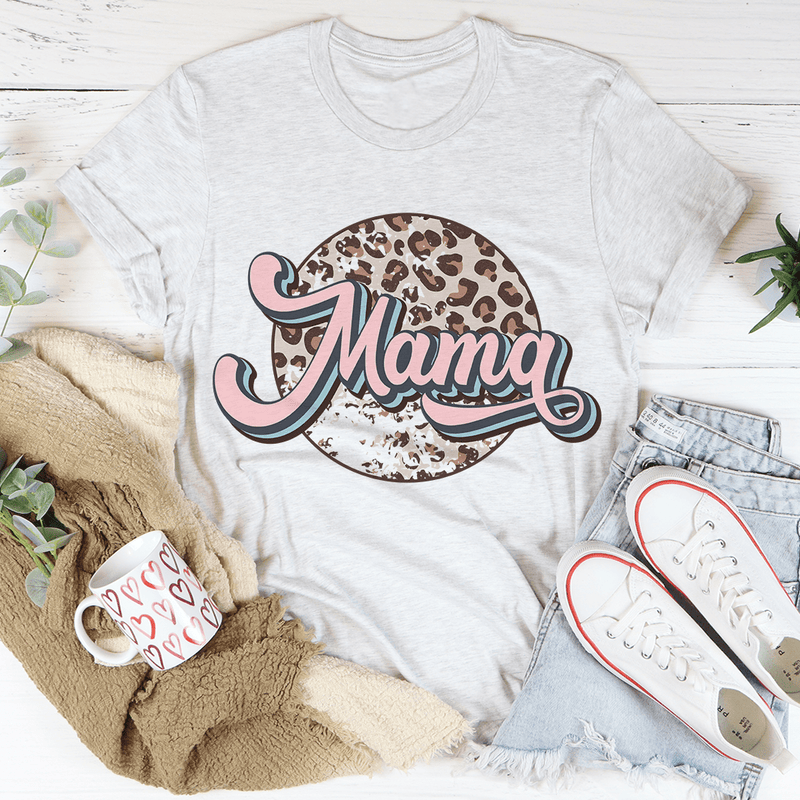 Mama Retro Leopard Tee Ash / S Peachy Sunday T-Shirt