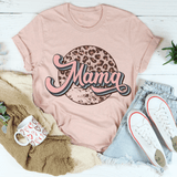 Mama Retro Leopard Tee Heather Prism Peach / S Peachy Sunday T-Shirt