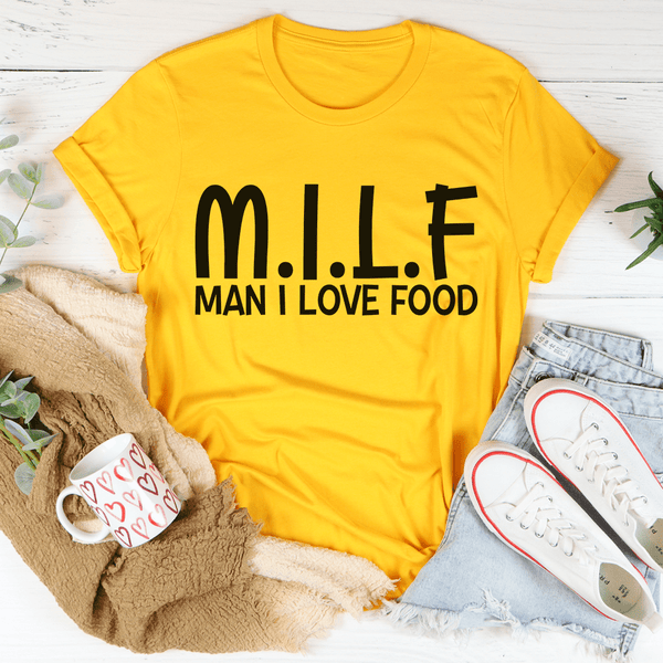 Man I Love Food Tee Mustard / S Peachy Sunday T-Shirt