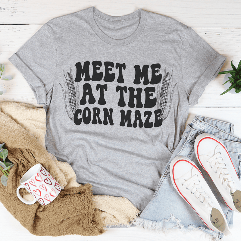 Meet Me At The Corn Maze Tee Athletic Heather / S Peachy Sunday T-Shirt
