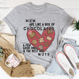 Men Are Like A Box Of Chocolates Tee Athletic Heather / S Peachy Sunday T-Shirt