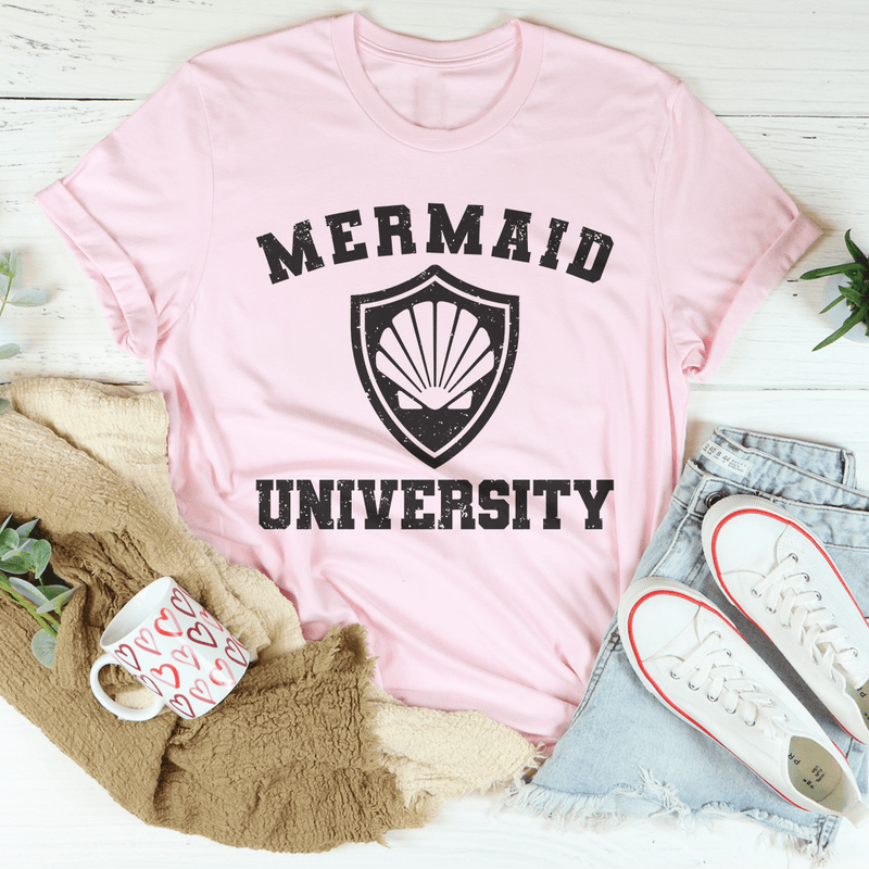 Mermaid University Tee Pink / S Peachy Sunday T-Shirt