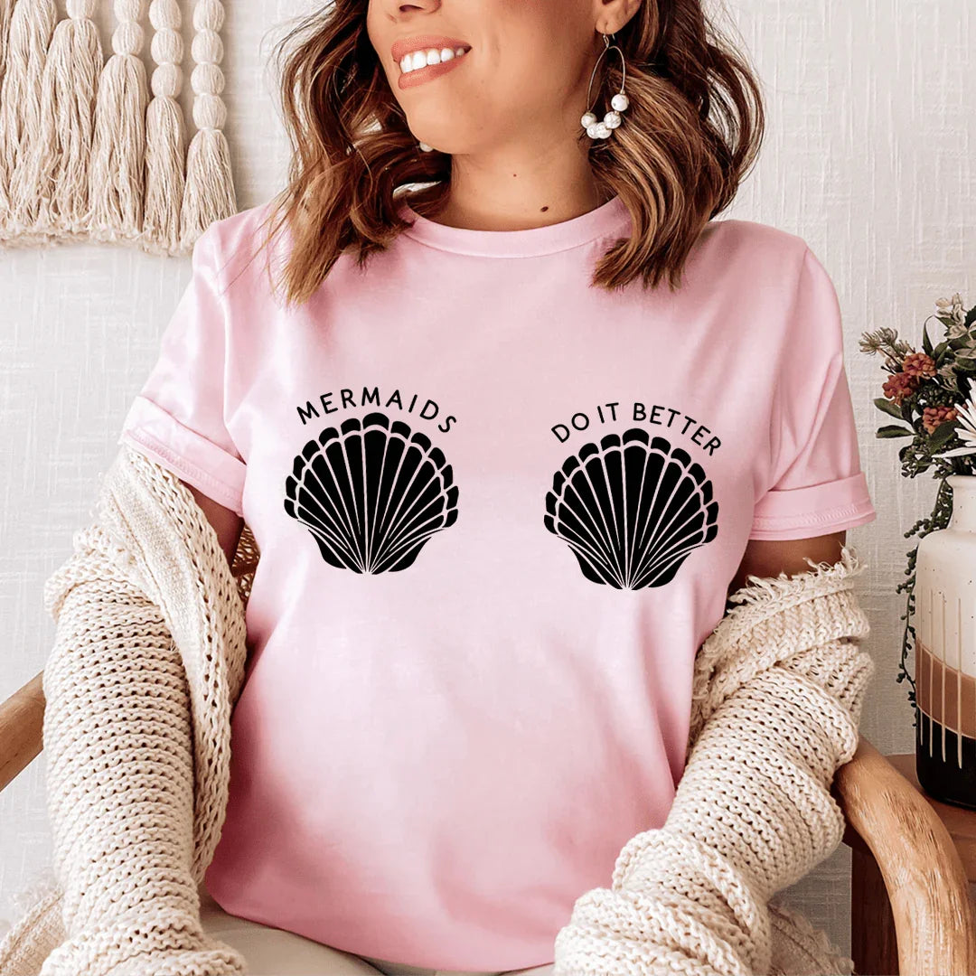 Mermaids Do It Better Tee Pink / S Peachy Sunday T-Shirt