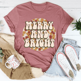 Merry And Bright Tee Mauve / S Peachy Sunday T-Shirt
