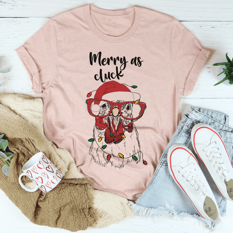 Merry As Cluck Tee Heather Prism Peach / S Peachy Sunday T-Shirt