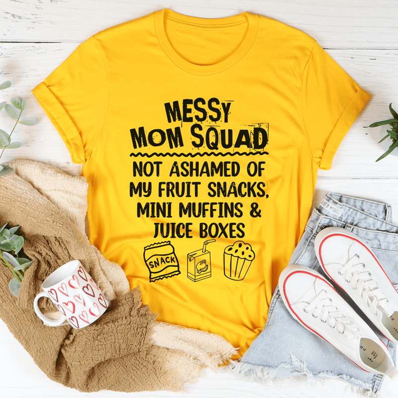 Messy Mom Squad Tee Mustard / S Peachy Sunday T-Shirt