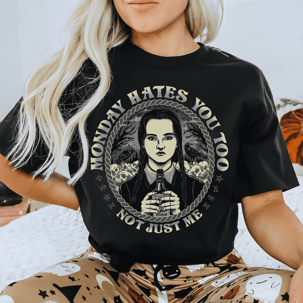 Monday Hates You Too Tee Black / S Printify T-Shirt T-Shirt