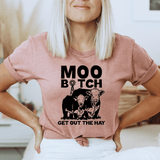 Moo Get Out The Hay Tee Mauve / S Peachy Sunday T-Shirt