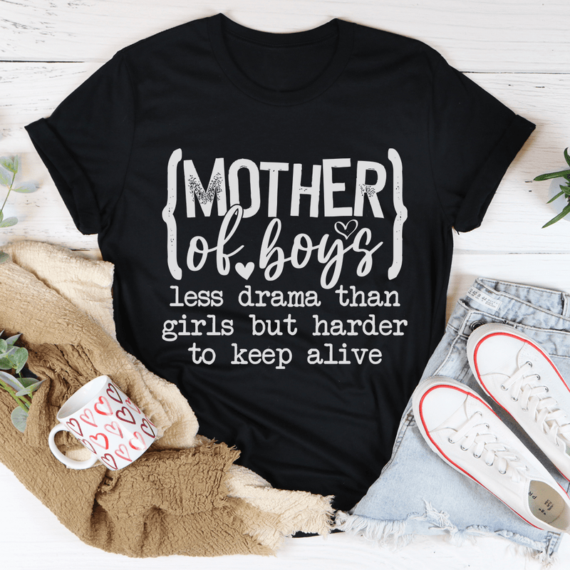 Mother Of Boys Tee Black Heather / S Peachy Sunday T-Shirt