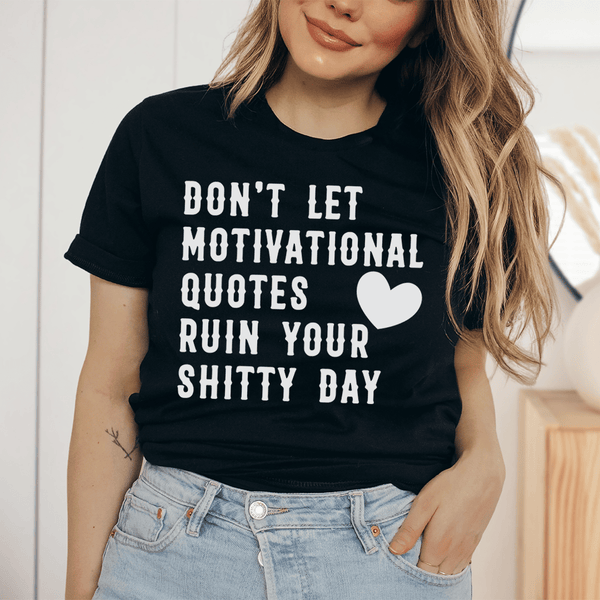 Motivational Quotes Tee Black Heather / S Peachy Sunday T-Shirt