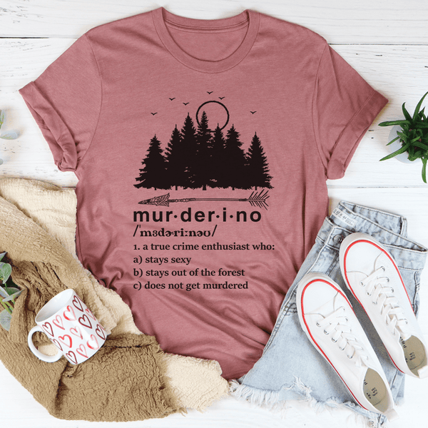 Murderino Noun Tee Mauve / S Peachy Sunday T-Shirt