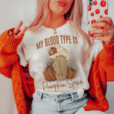 My Blood Type Is Pumpkin Spice Tee Ash / S Peachy Sunday T-Shirt