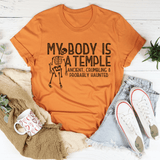 My Body Is A Temple Halloween Tee Peachy Sunday T-Shirt