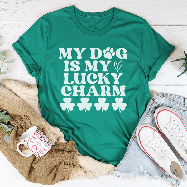 My Dog Is My Lucky Charm Tee Kelly / S Peachy Sunday T-Shirt