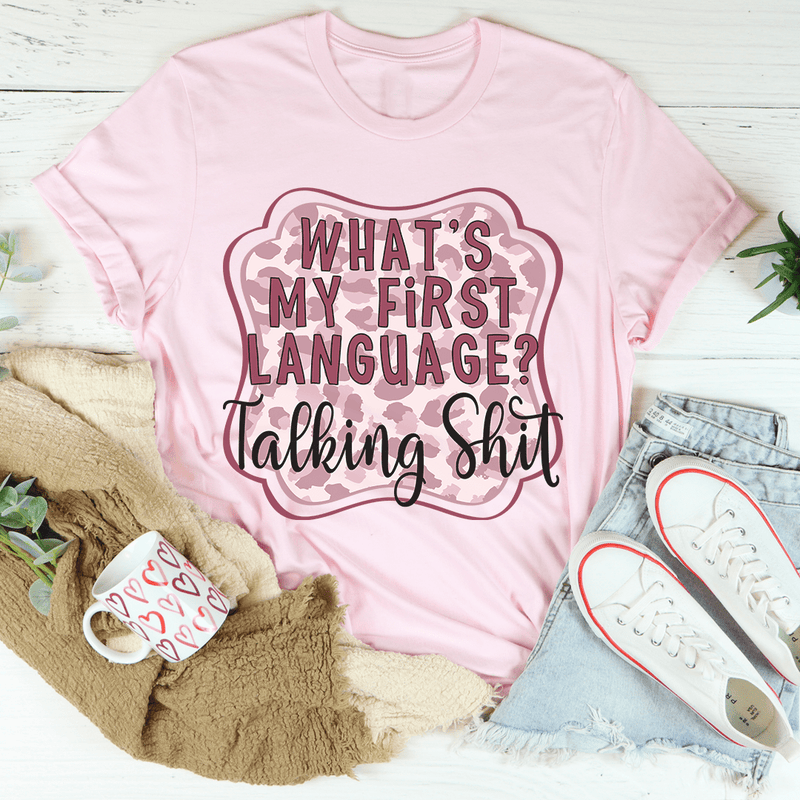 My First Language Tee Pink / S Peachy Sunday T-Shirt
