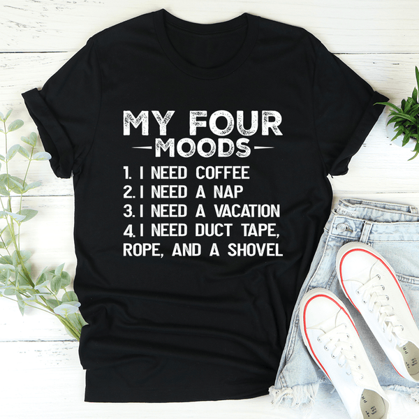 My Four Moods Tee Black Heather / S Peachy Sunday T-Shirt