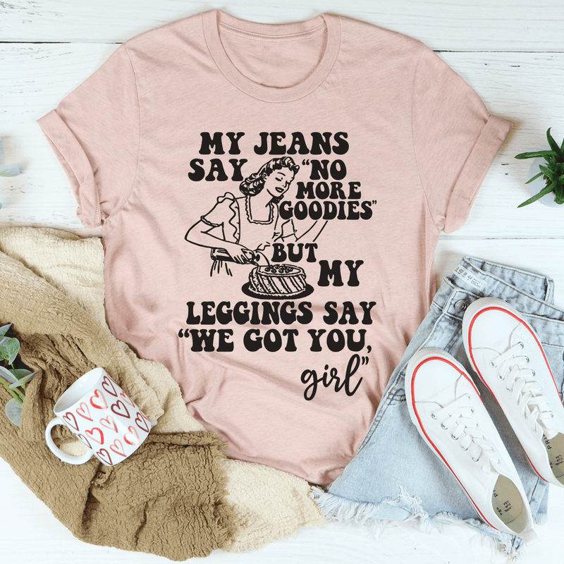 My Jeans Say No More Goodies Tee Heather Prism Peach / S Peachy Sunday T-Shirt