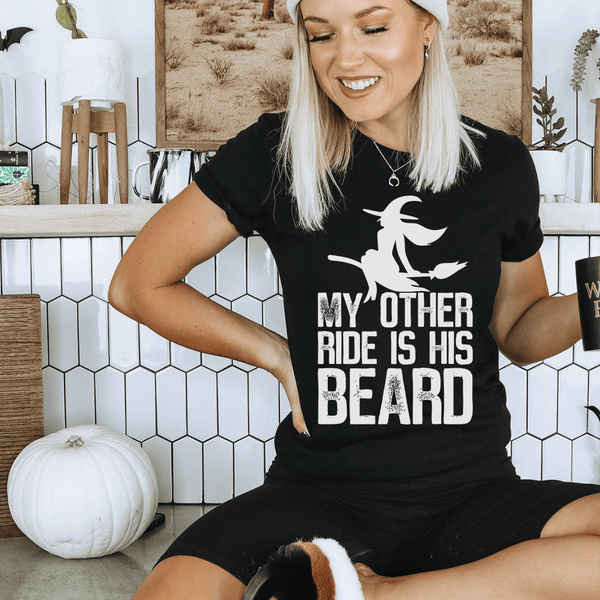 My Other Ride Is His Beard Tee Black Heather / S Peachy Sunday T-Shirt