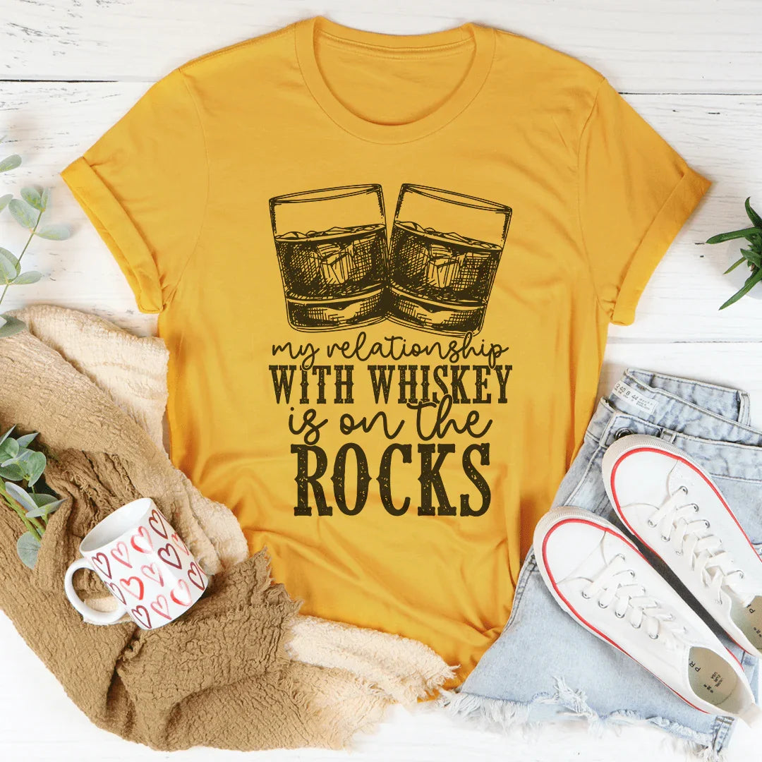 My Relationship Is On The Rocks Tee Peachy Sunday T-Shirt
