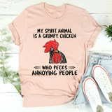 My Spirit Animal Is A Grumpy Chicken Tee Heather Prism Peach / S Peachy Sunday T-Shirt