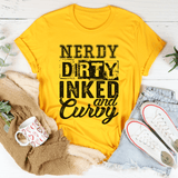 Nerdy Dirty Inked And Curvy Tee Mustard / S Peachy Sunday T-Shirt