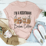 Nightmare Before Coffee Tee Printify T-Shirt T-Shirt
