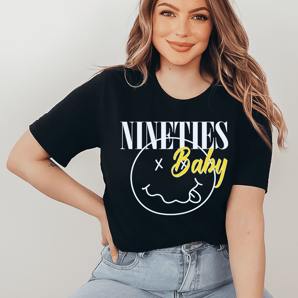 Nineties Baby Tee Black Heather / S Peachy Sunday T-Shirt