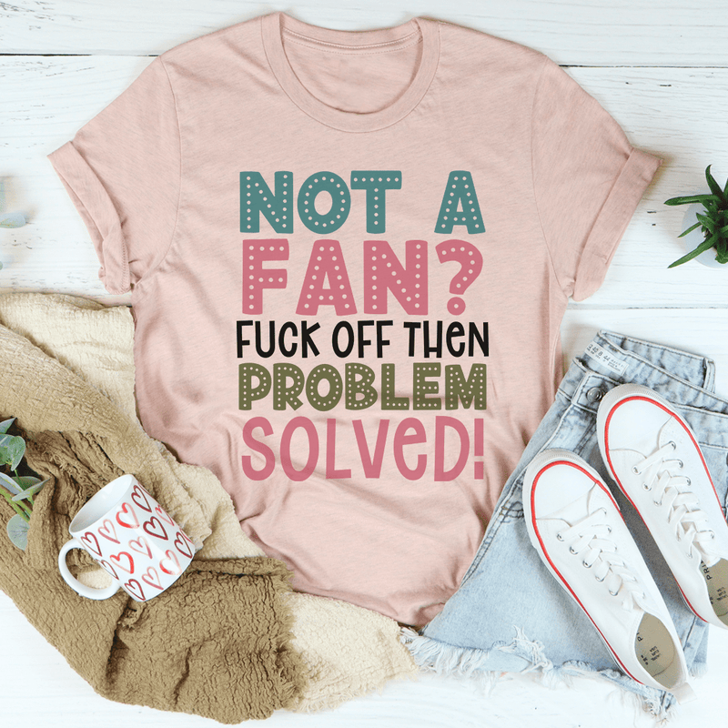 Not A Fan Tee Heather Prism Peach / S Peachy Sunday T-Shirt