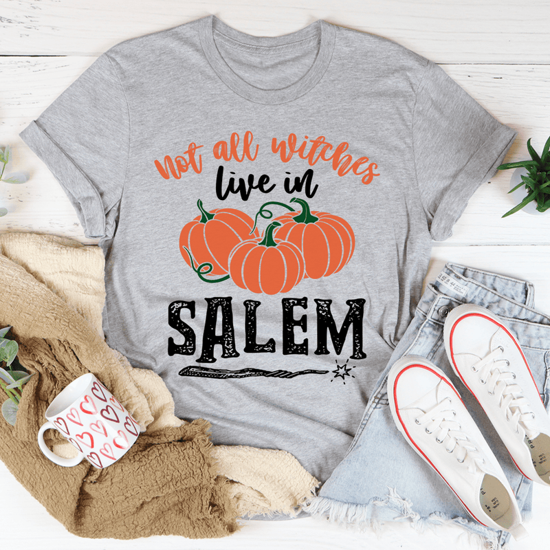 Not All Witches Live In Salem Tee Athletic Heather / S Peachy Sunday T-Shirt