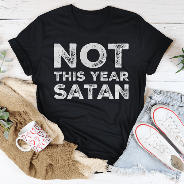 Not This Year Satan Tee Black Heather / S Peachy Sunday T-Shirt