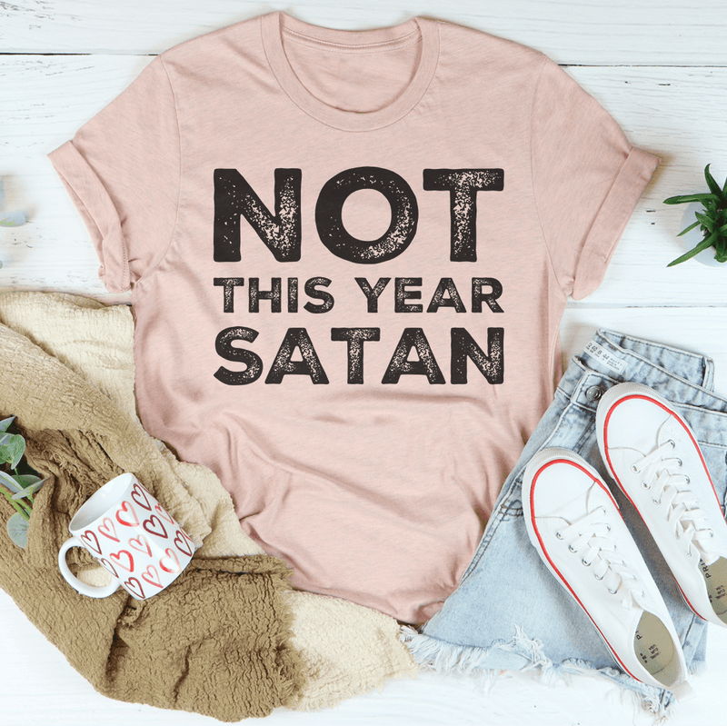 Not This Year Satan Tee Heather Prism Peach / S Peachy Sunday T-Shirt