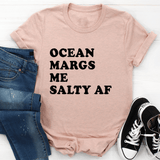 Ocean Margs Me Salty AF Tee Heather Prism Peach / S Peachy Sunday T-Shirt