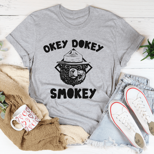 Okey Dokey Smokey Tee Athletic Heather / S Peachy Sunday T-Shirt