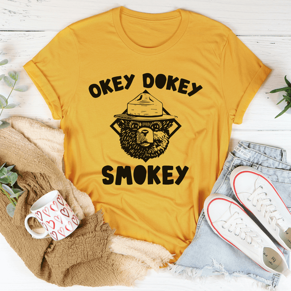 Okey Dokey Smokey Tee Mustard / S Peachy Sunday T-Shirt