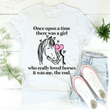 Once Upon A Time There Was A Girl Who Really Loved Horses Tee Ash / S Peachy Sunday T-Shirt