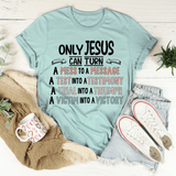 Only Jesus Can Tee Heather Prism Dusty Blue / S Peachy Sunday T-Shirt