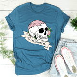 Overthinker Skull Tee Heather Deep Teal / S Peachy Sunday T-Shirt