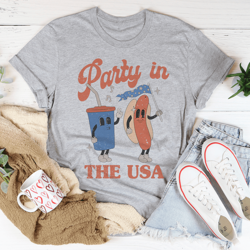 Party In The USA Tee Peachy Sunday T-Shirt