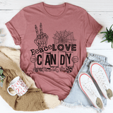 Peace Love Candy Tee Mauve / S Peachy Sunday T-Shirt